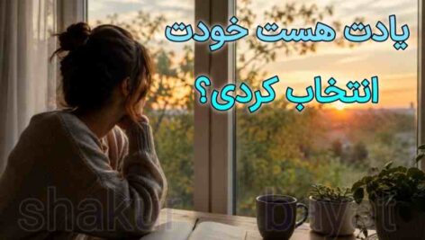 یادت هست خودت انتخاب کردی؟